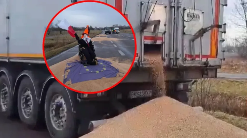Польська блокада: Садовий висловився про висипане українське зерно на кордоні (Фото: google)