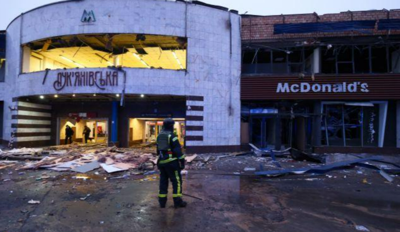 Ранковий обстріл Києва 18 січня (фото: google)