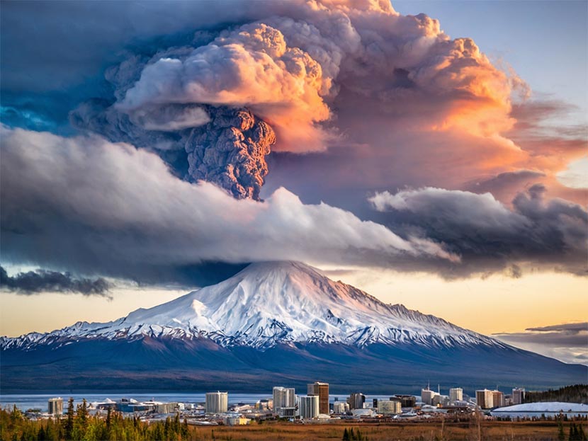 Вулкан Спур на Алясці може прокинутися (фото: google)