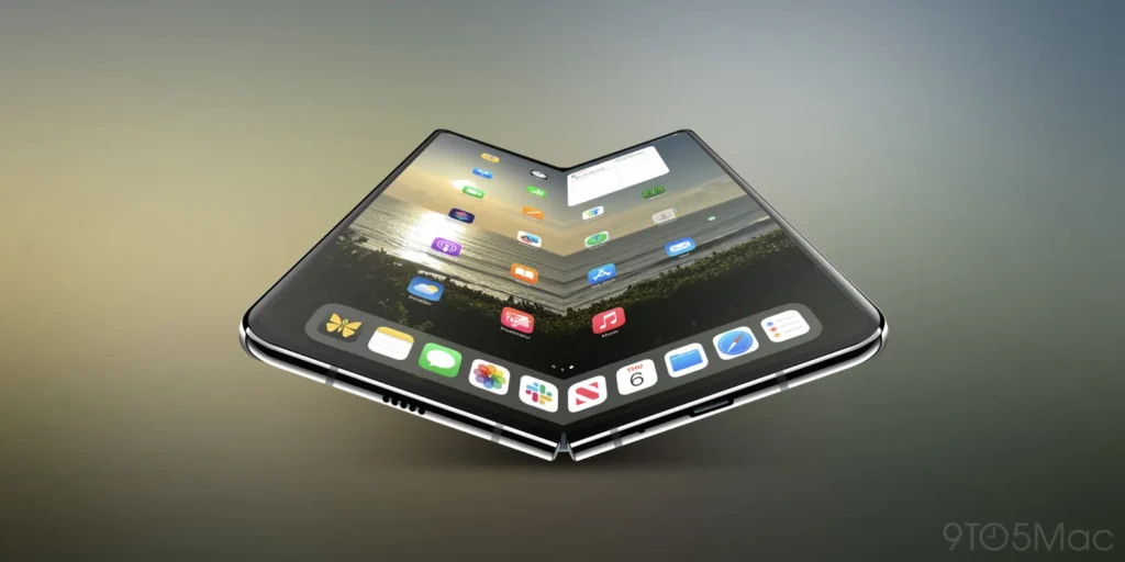 Складаний iPhone Fold — новий формат смартфона з адаптивною екосистемою Apple (фото: 9to5Mac)